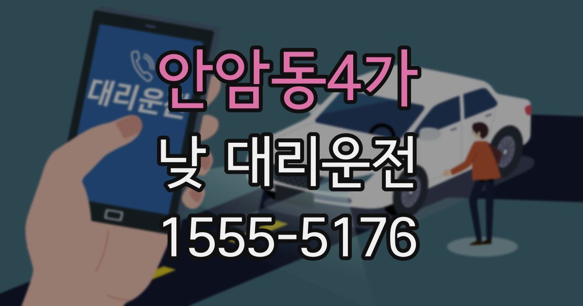 안암동4가 낮 대리운전