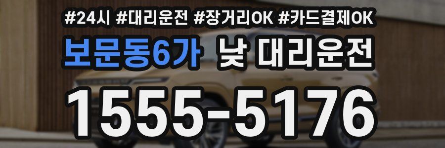 보문동6가 낮 대리운전