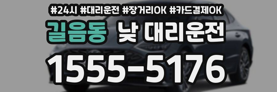 길음동 낮 대리운전