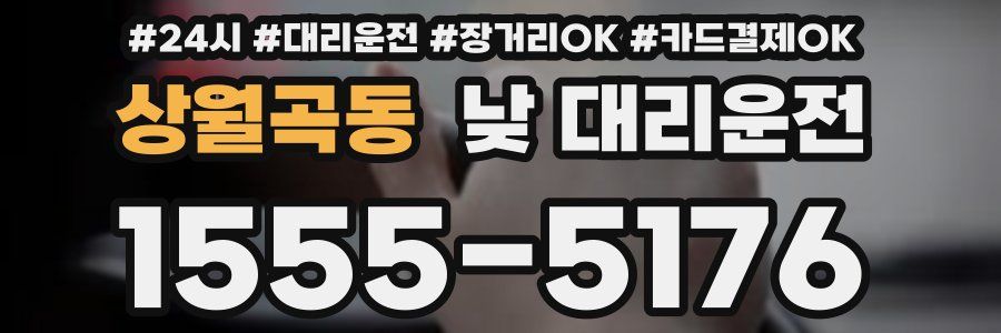상월곡동 낮 대리운전
