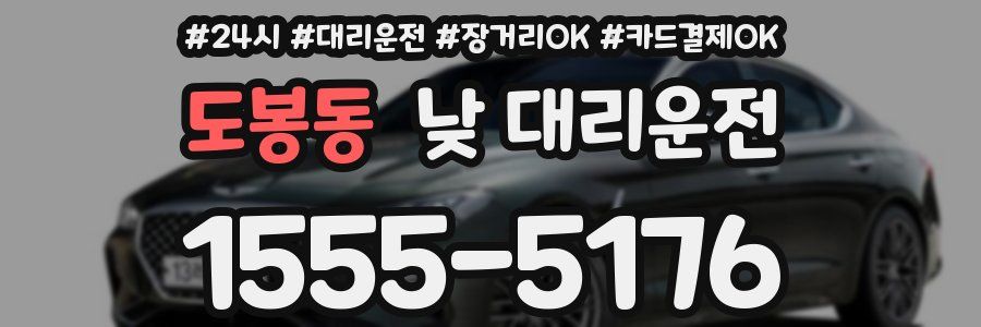 도봉동 낮 대리운전