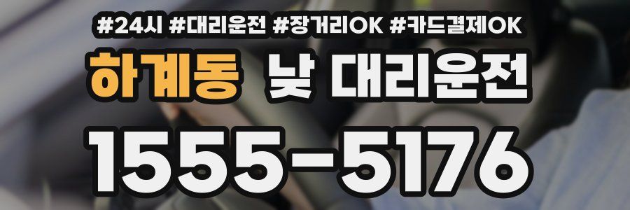 하계동 낮 대리운전
