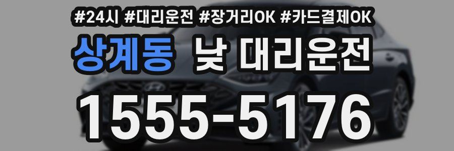 상계동 낮 대리운전