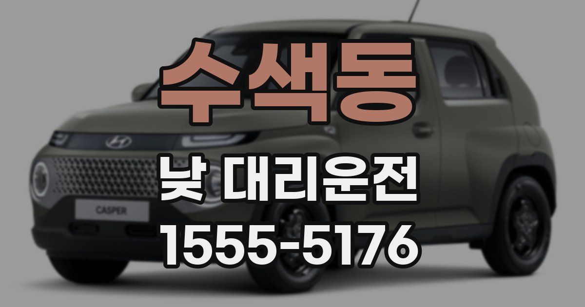 수색동 낮 대리운전