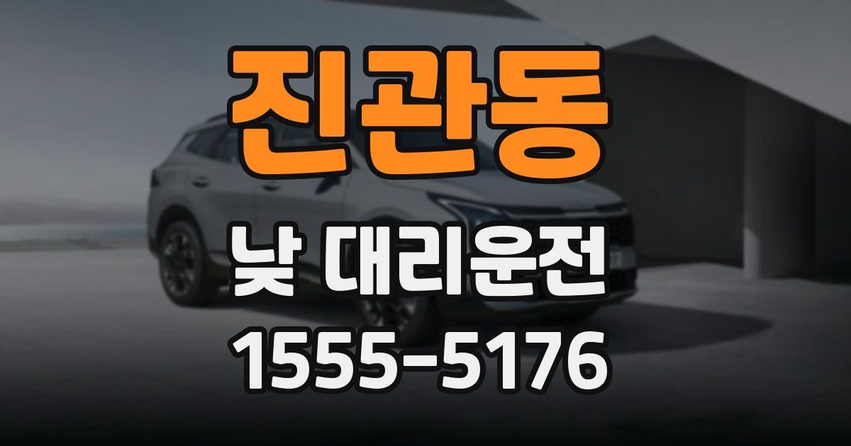 진관동 낮 대리운전