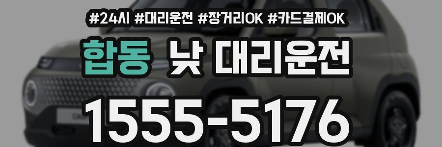 합동 낮 대리운전