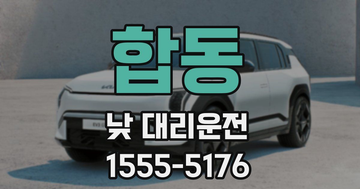 합동 낮 대리운전