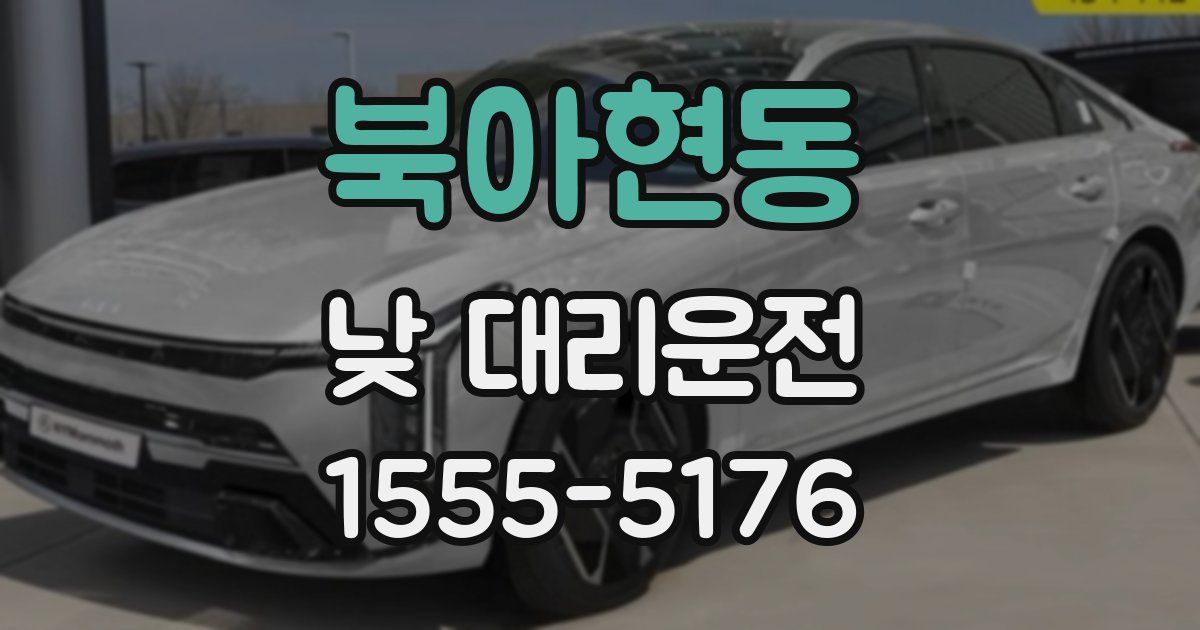 북아현동 낮 대리운전