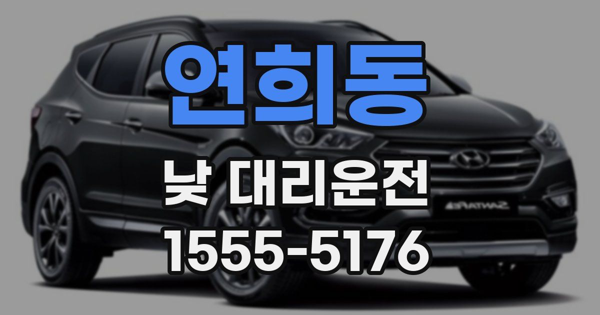 연희동 낮 대리운전