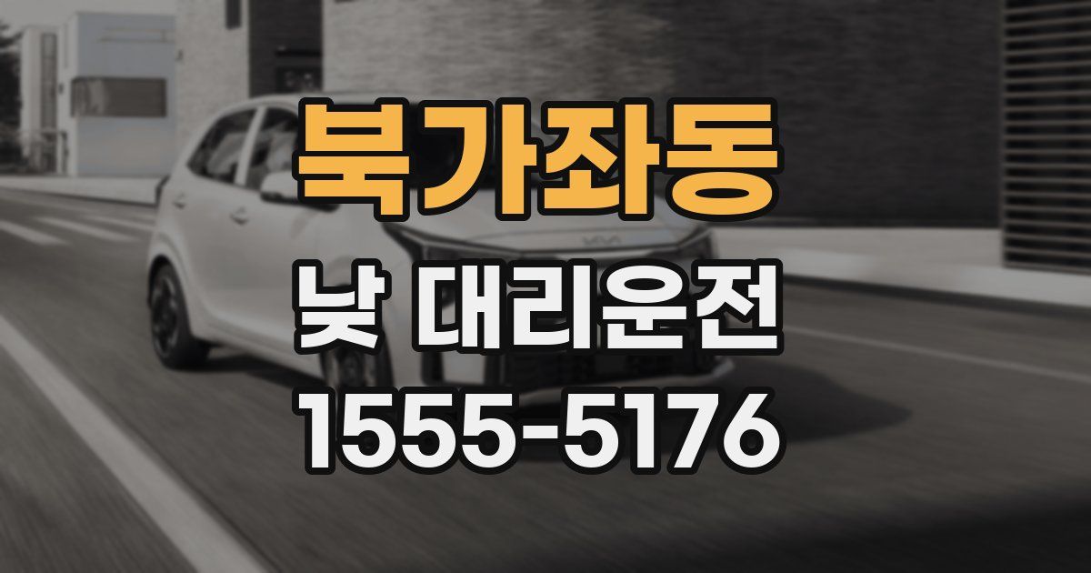 북가좌동 낮 대리운전