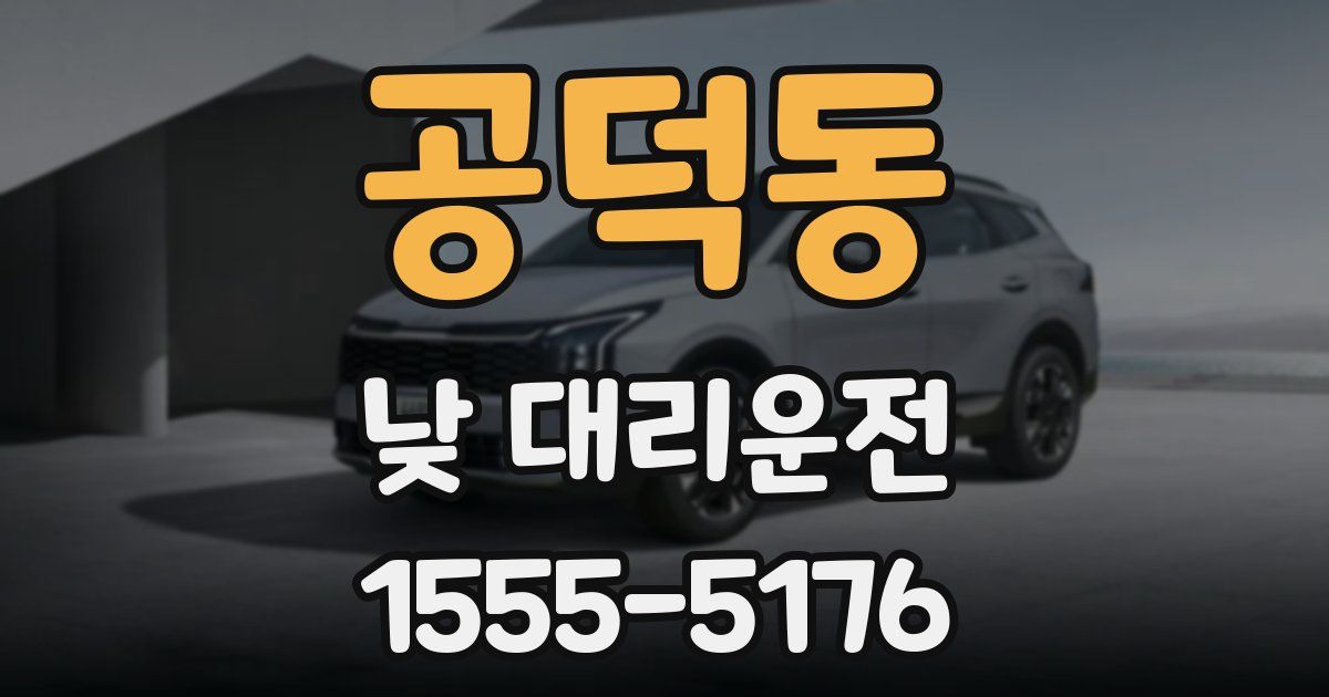 공덕동 낮 대리운전
