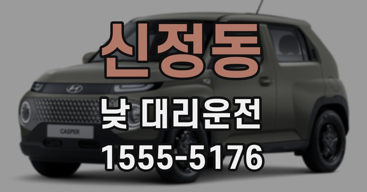 신정동 낮 대리운전