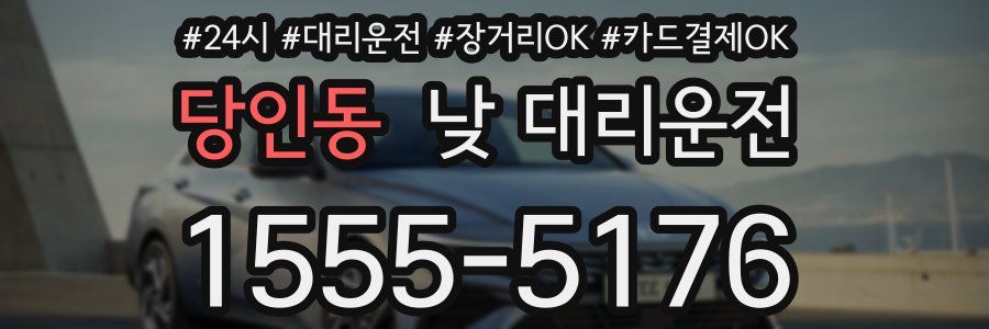 당인동 낮 대리운전