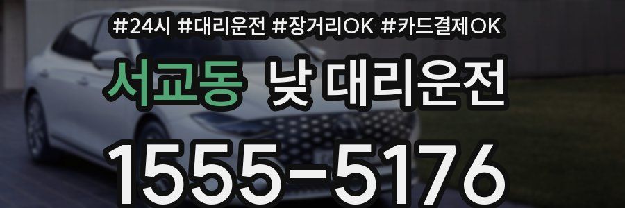 서교동 낮 대리운전