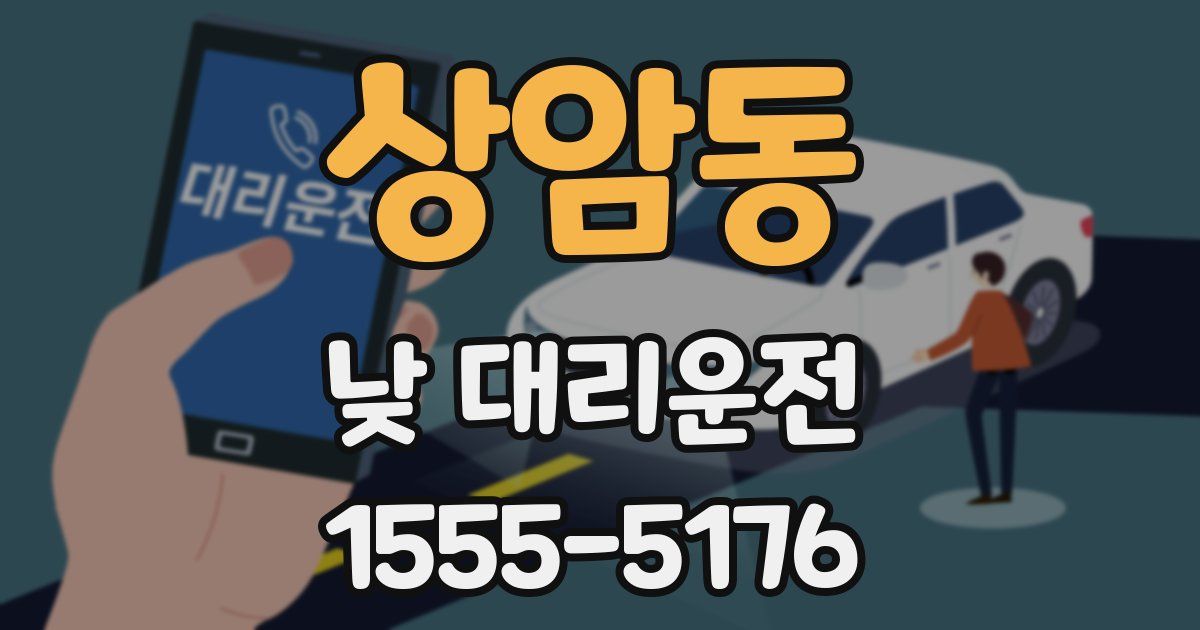 상암동 낮 대리운전