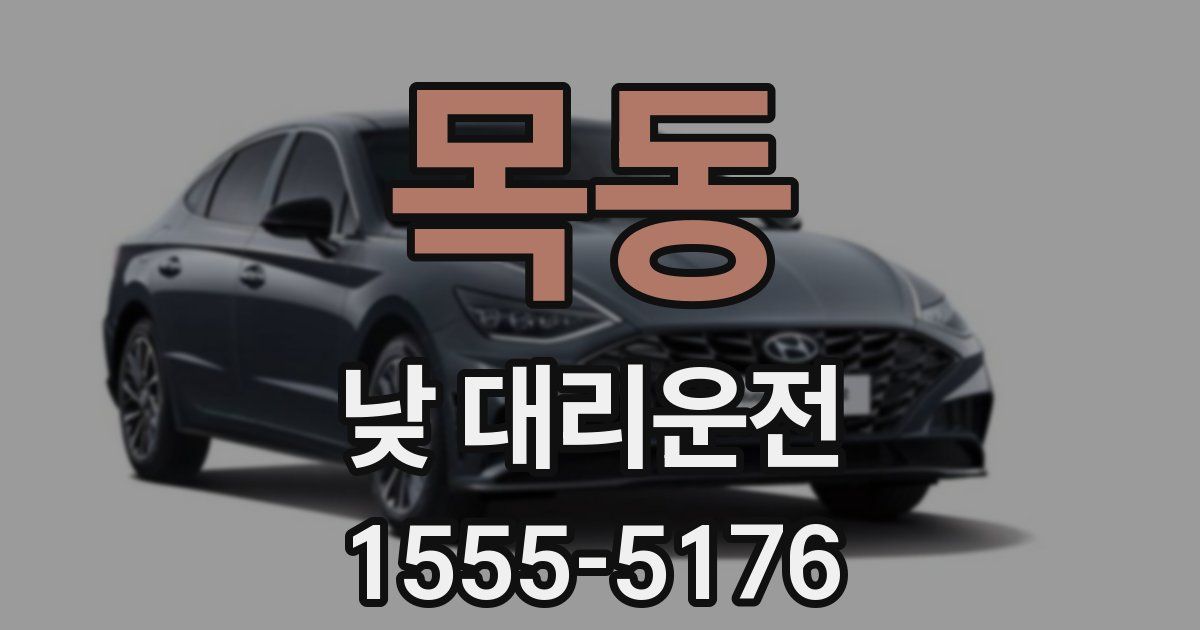 목동 낮 대리운전