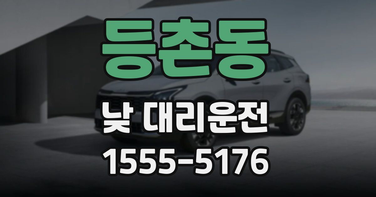 등촌동 낮 대리운전