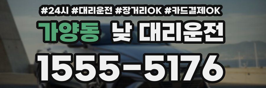 가양동 낮 대리운전