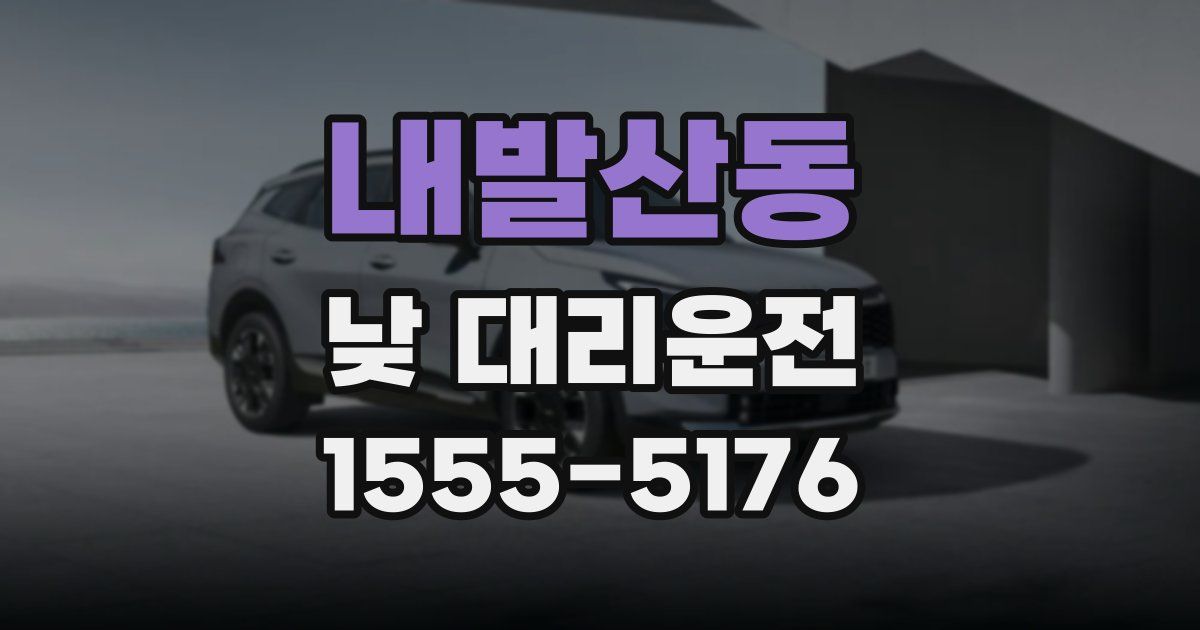 내발산동 낮 대리운전
