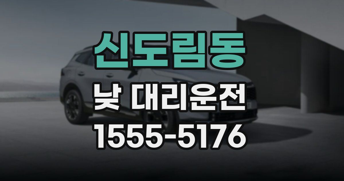신도림동 낮 대리운전
