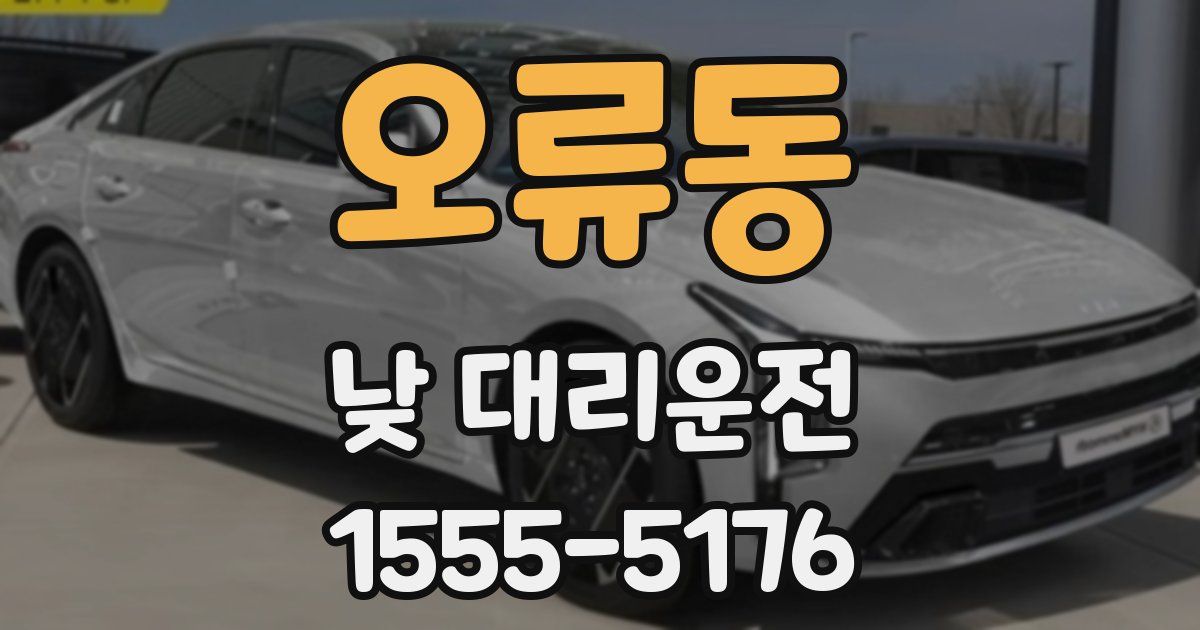 오류동 낮 대리운전
