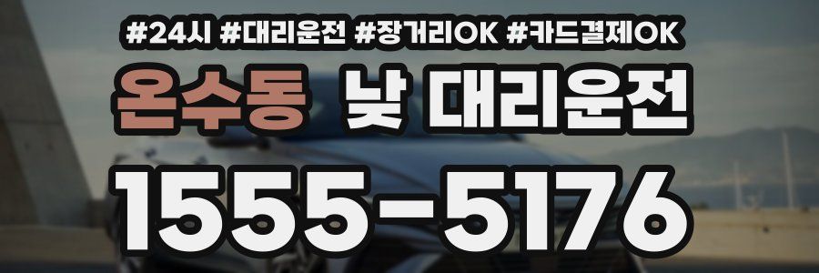 온수동 낮 대리운전