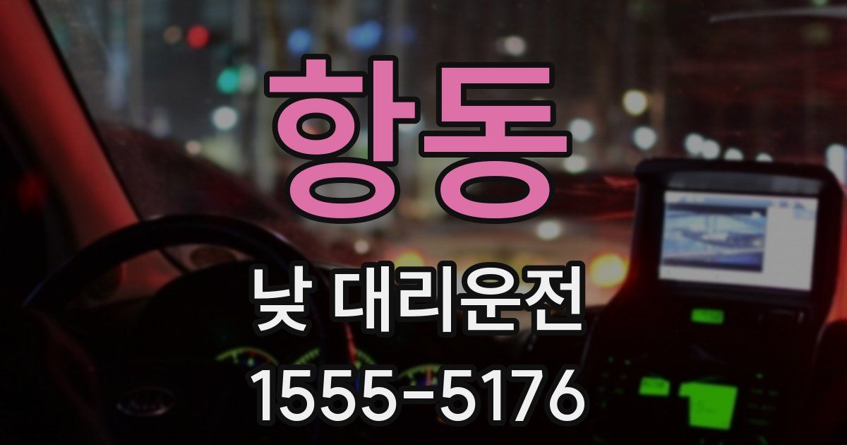 항동 낮 대리운전