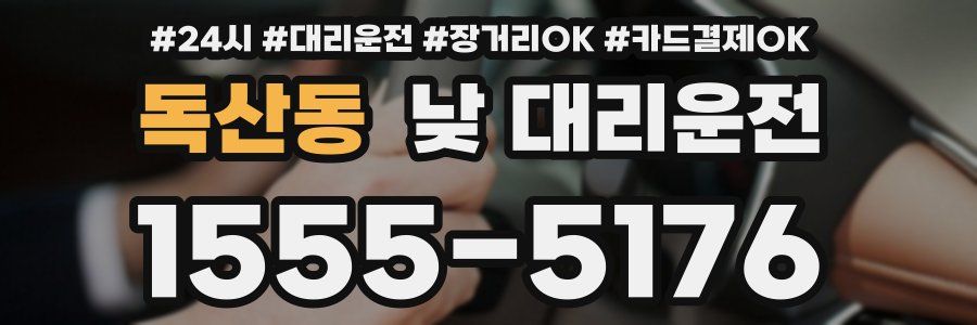 독산동 낮 대리운전