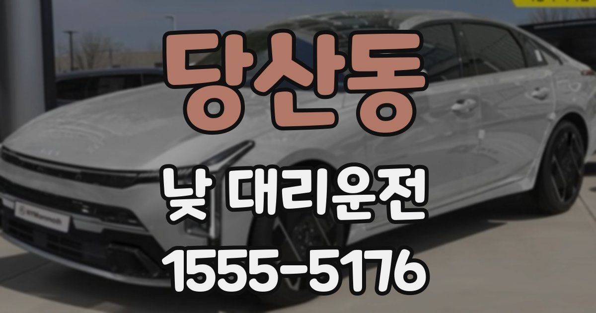 당산동 낮 대리운전
