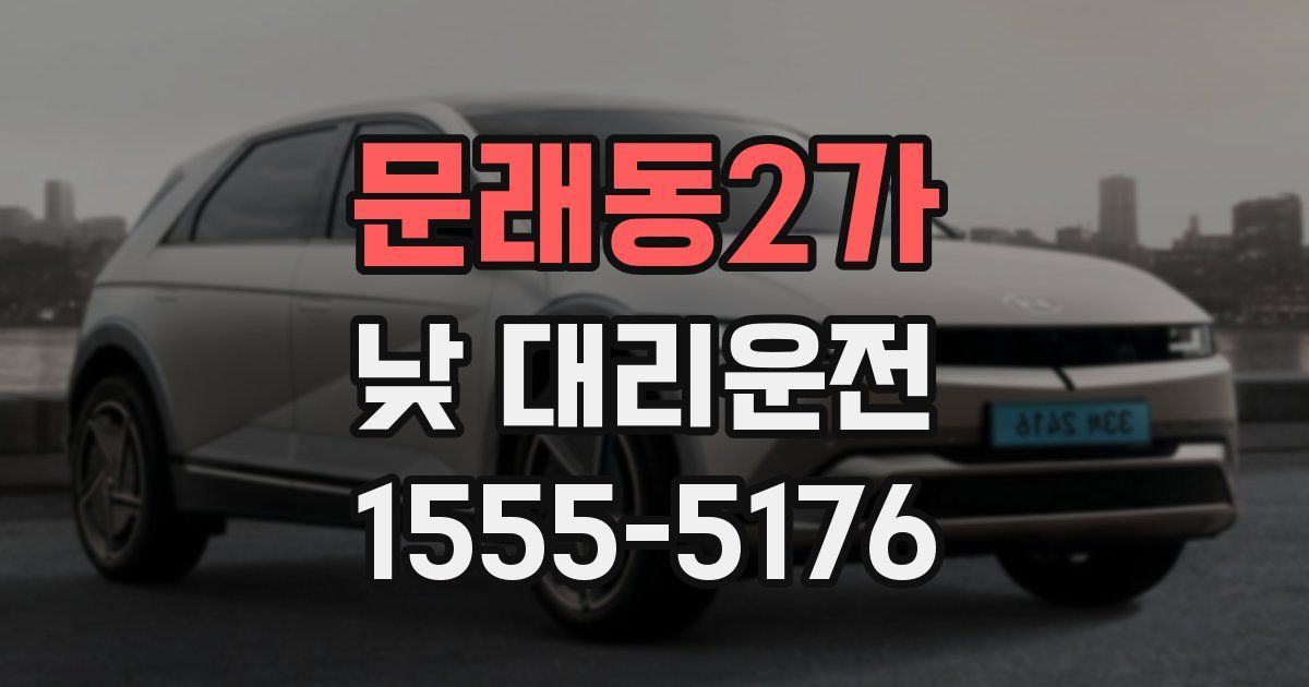 문래동2가 낮 대리운전