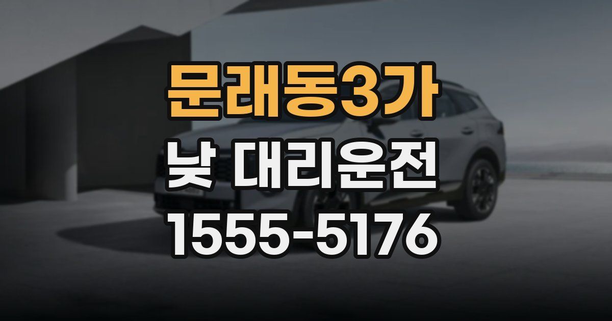 문래동3가 낮 대리운전