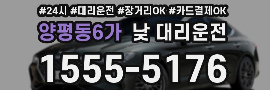 양평동6가 낮 대리운전