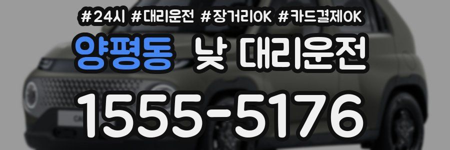 양평동 낮 대리운전