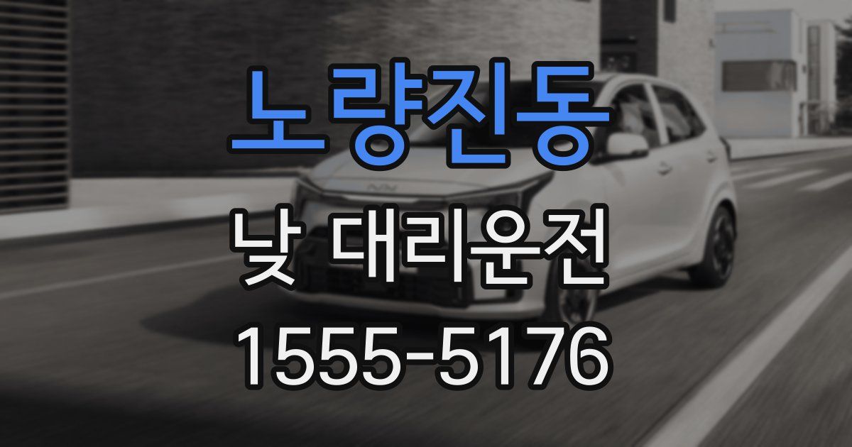 노량진동 낮 대리운전