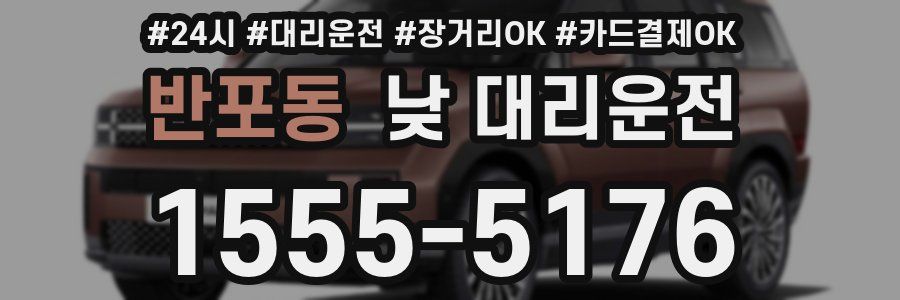 반포동 낮 대리운전