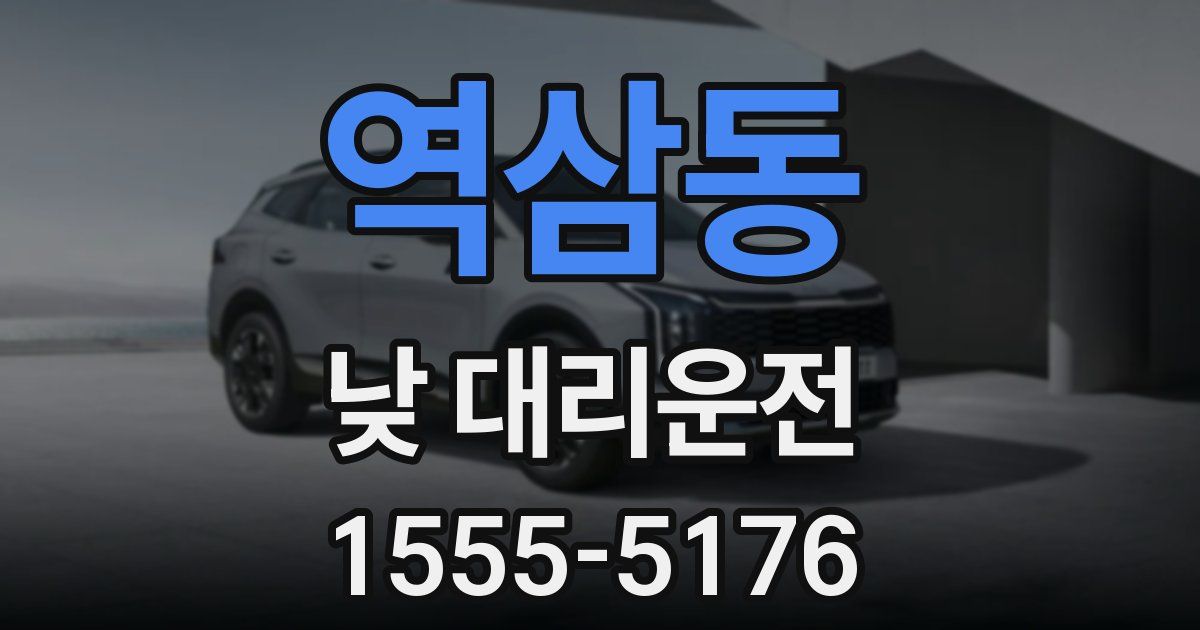 역삼동 낮 대리운전