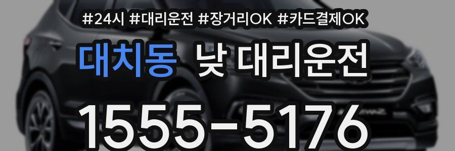 대치동 낮 대리운전