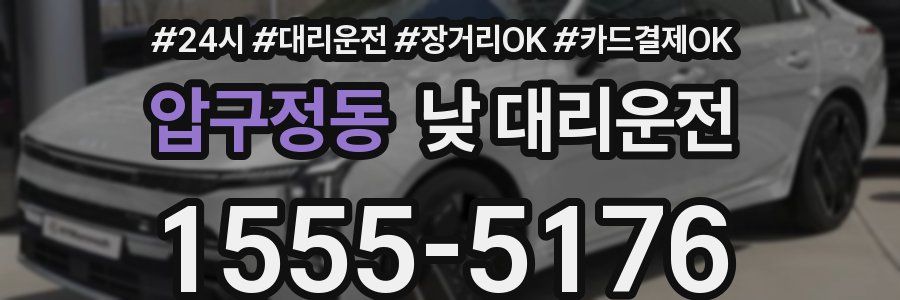 압구정동 낮 대리운전