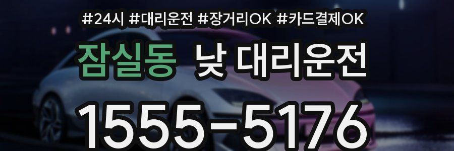 잠실동 낮 대리운전