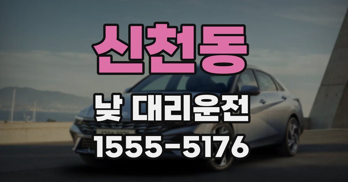 신천동 낮 대리운전