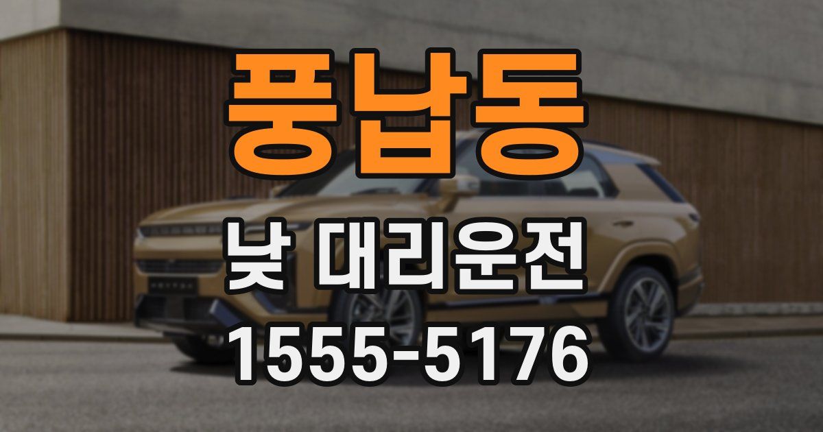 풍납동 낮 대리운전