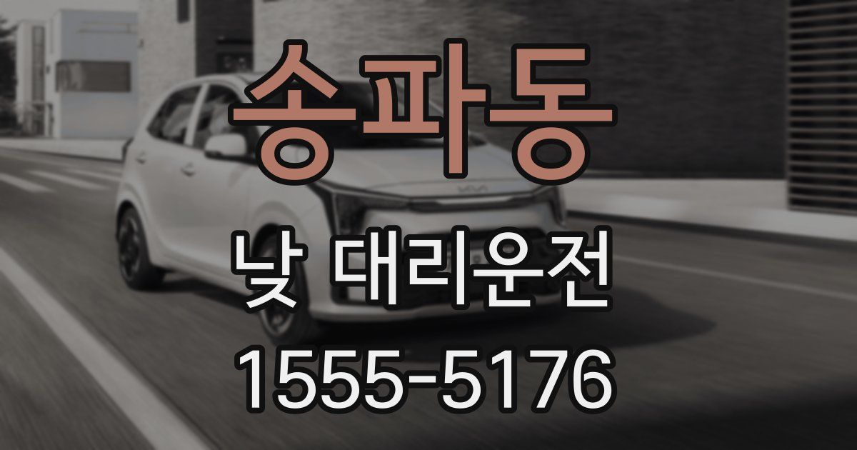 송파동 낮 대리운전