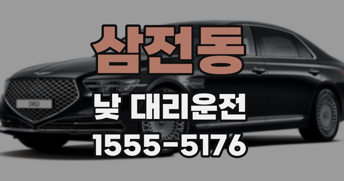 삼전동 낮 대리운전