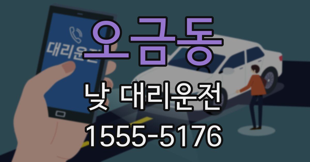 오금동 낮 대리운전