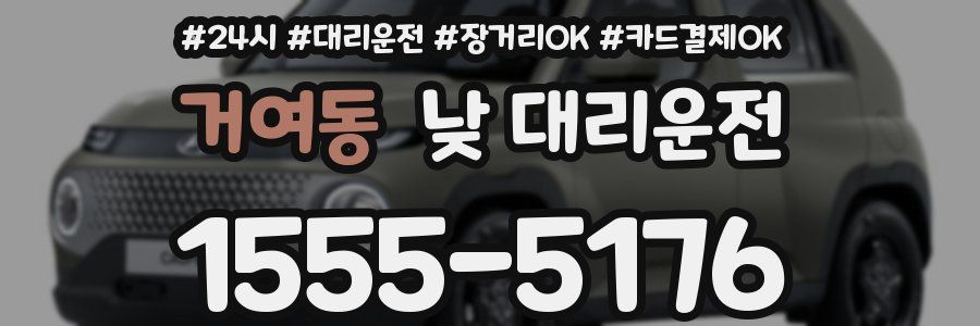 거여동 낮 대리운전