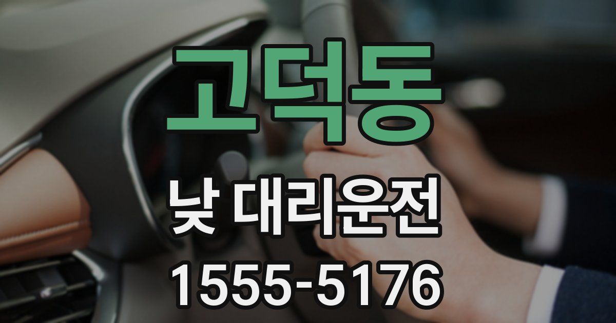고덕동 낮 대리운전