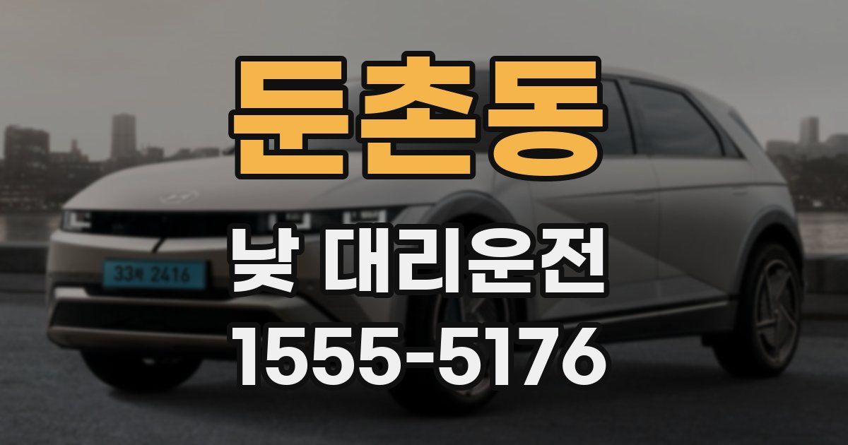 둔촌동 낮 대리운전