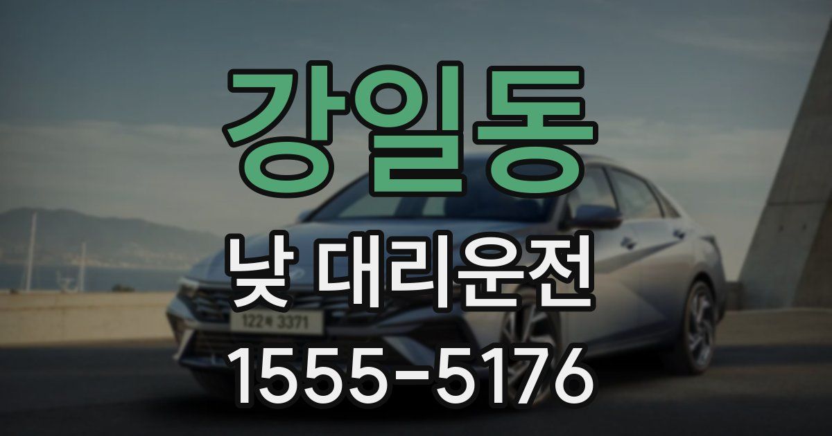 강일동 낮 대리운전