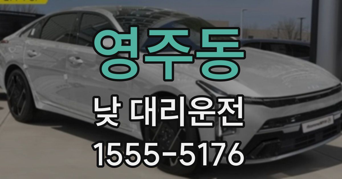 영주동 낮 대리운전