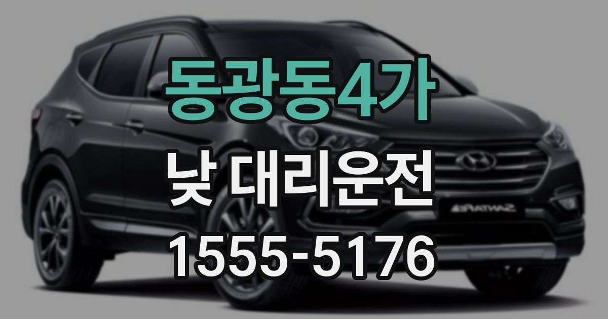 동광동4가 낮 대리운전
